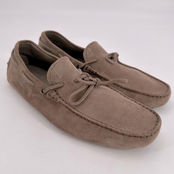 TOD’S Suede Gommino Driving Loafers Shoes Mens Size 8.5 - Picture 1 of 8